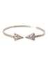 Nialaya Arrow Crystal 925 Silver Bangle Bracelet Women