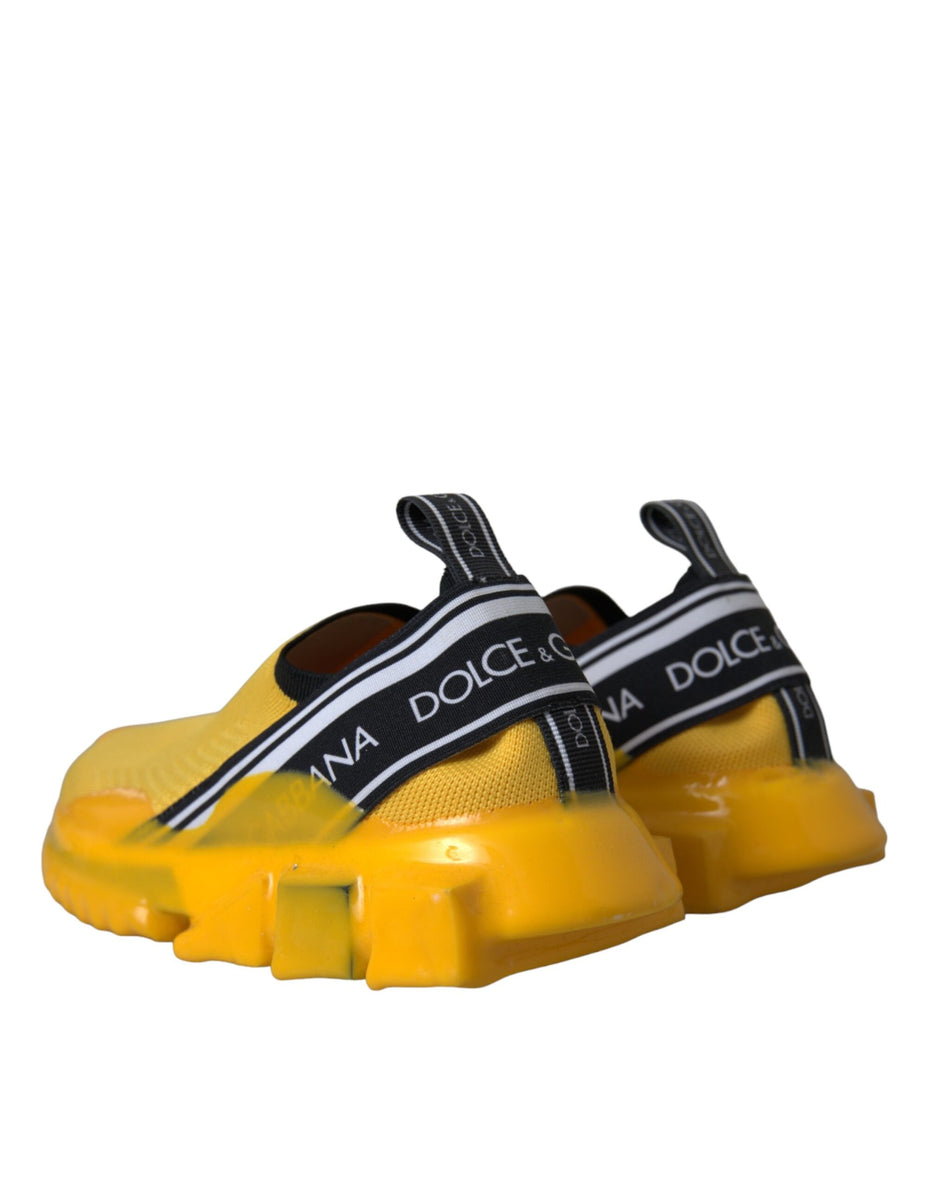 Dolce & Gabbana Κίτρινα Slip On Sneakers Sorrento Γυναικεία Παπούτσια