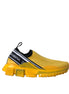 Dolce & Gabbana Κίτρινα Slip On Sneakers Sorrento Γυναικεία Παπούτσια