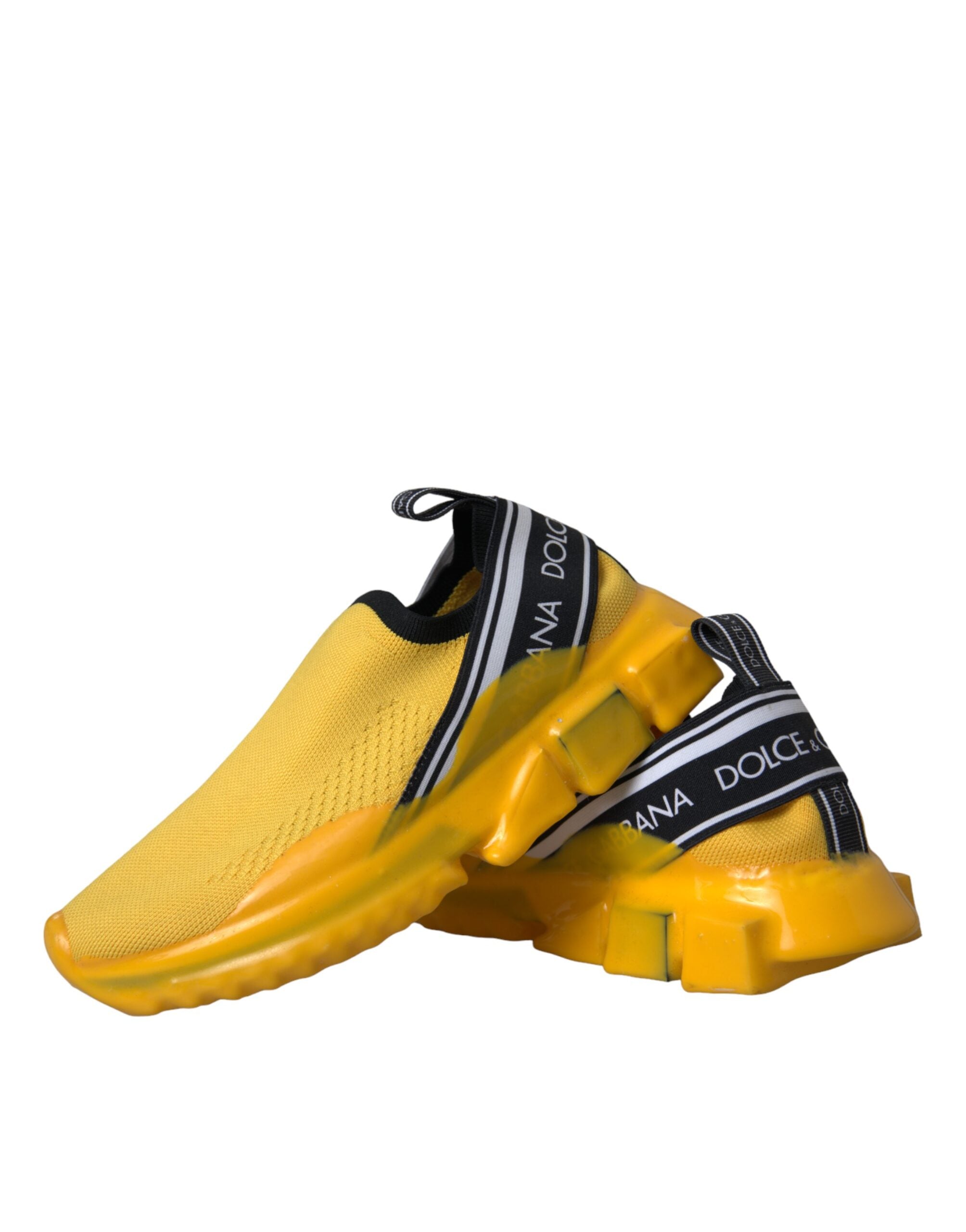 Dolce & Gabbana Κίτρινα Slip On Sneakers Sorrento Γυναικεία Παπούτσια