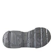 Dolce & Gabbana Silver Iridescent DAYMASTER Leather Sneakers Shoes