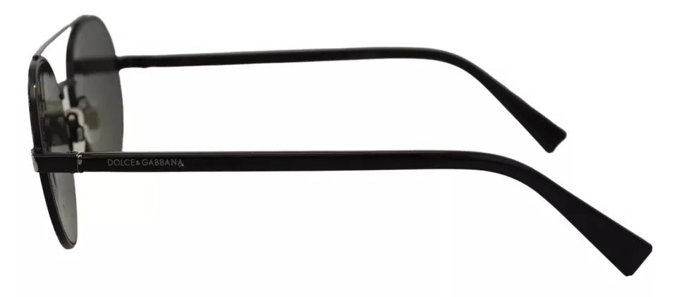 Γυαλιά Ηλίου Dolce & Gabbana Matte Black Steel Frame Green Lens DG2245