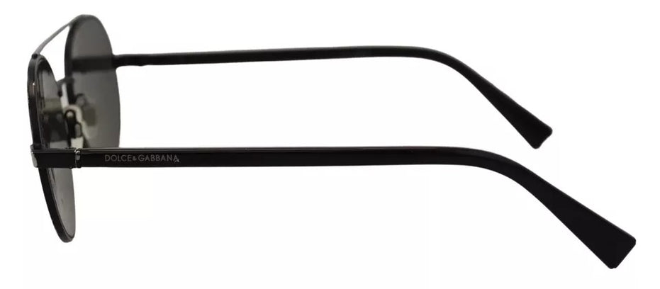Γυαλιά Ηλίου Dolce & Gabbana Matte Black Steel Frame Green Lens DG2245