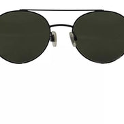 Dolce & Gabbana Matte Black Steel Frame Green Lens DG2245 Sunglasses