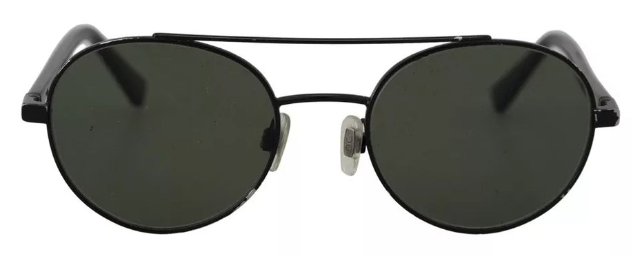 Γυαλιά Ηλίου Dolce & Gabbana Matte Black Steel Frame Green Lens DG2245