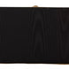 Dolce & Gabbana Black Silk Gold Frame Clutch Evening Party Purse Bag