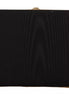 Dolce & Gabbana Black Silk Gold Frame Clutch Evening Party Purse Bag
