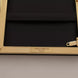 Dolce & Gabbana Black Silk Gold Frame Clutch Evening Party Purse Bag
