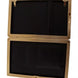 Dolce & Gabbana Black Silk Gold Frame Clutch Evening Party Purse Bag