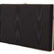 Dolce & Gabbana Black Silk Gold Frame Clutch Evening Party Purse Bag