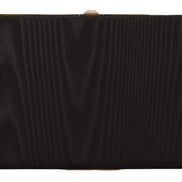 Dolce & Gabbana Black Silk Gold Frame Clutch Evening Party Purse Bag
