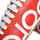 Dolce & Gabbana Red White Leather Logo Casual Sneakers Shoes