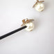 Dolce & Gabbana Gold Tone Maxi Faux Pearl Floral Clip-on Jewelry Earrings