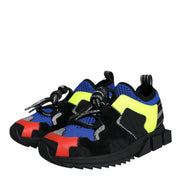 Dolce & Gabbana Multicolor Mesh Sorrento Trekking Sneakers Shoes
