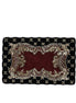 Dolce & Gabbana Bordeaux Black Velvet Gold Frame Clutch Evening Purse Bag