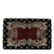 Dolce & Gabbana Bordeaux Black Velvet Gold Frame Clutch Evening Purse Bag