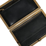 Dolce & Gabbana Multicolor Floral Gold Frame Clutch Evening Purse Bag