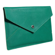 Τσάντα Dolce & Gabbana πράσινη από δέρμα clutch μίνι τσάντα θήκη για tablet
