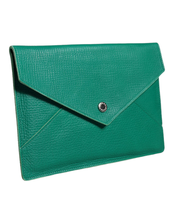 Τσάντα Dolce & Gabbana πράσινη από δέρμα clutch μίνι τσάντα θήκη για tablet