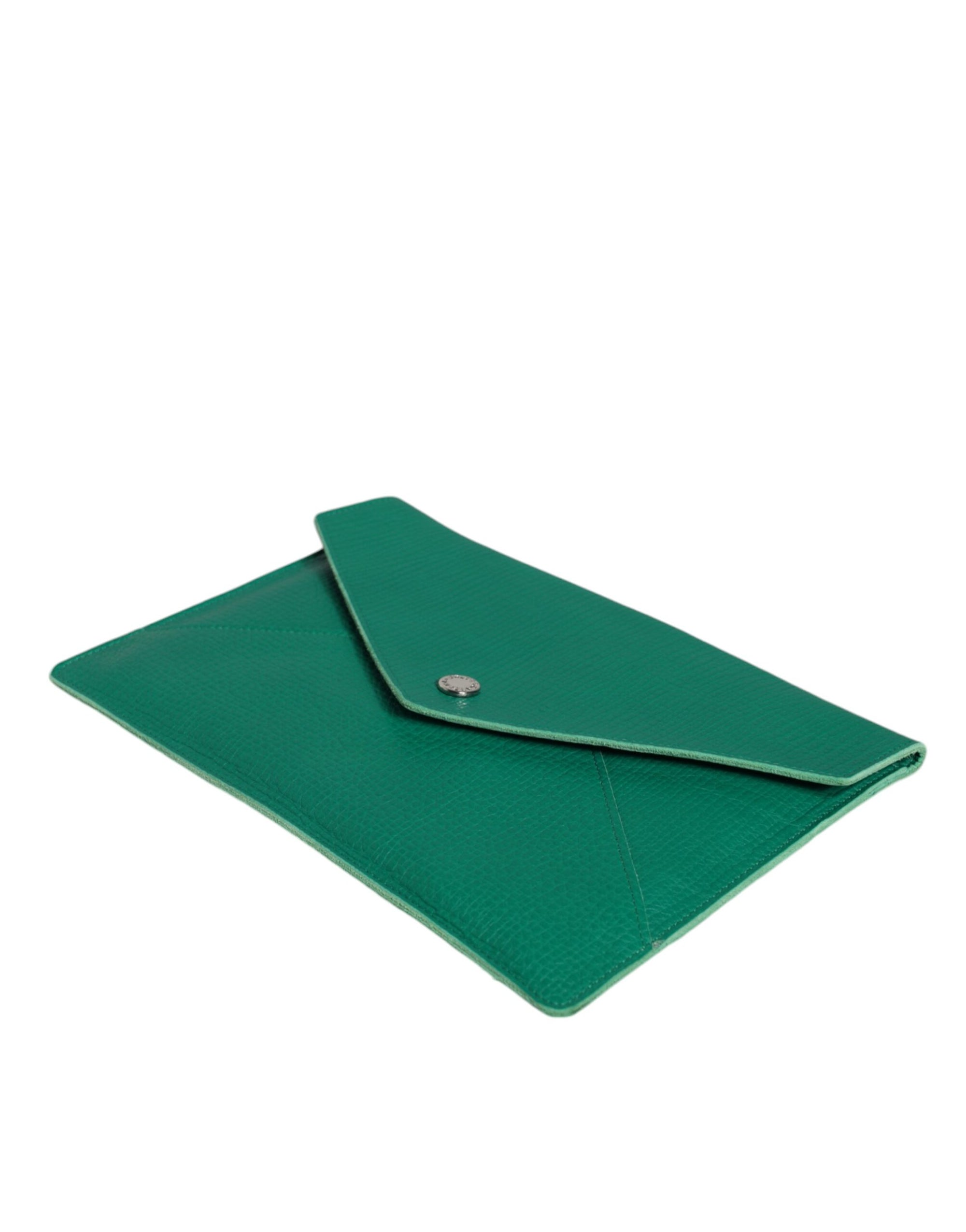 Τσάντα Dolce & Gabbana πράσινη από δέρμα clutch μίνι τσάντα θήκη για tablet