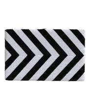 Dolce & Gabbana Black White Gold Frame Clutch Evening Party Purse Bag