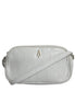 Aniye By White Croc Print Leather Crossbody Sling Bag
