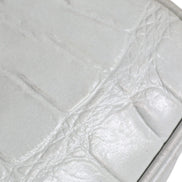 Aniye By White Croc Print Leather Crossbody Sling Bag