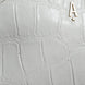 Aniye By White Croc Print Leather Crossbody Sling Bag