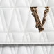 Λευκή Μικρή Τσάντα Χιαστί Ώμου Versace από Δέρμα Νάπα