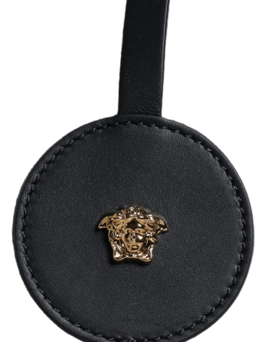 Τσάντα Versace White Top Handle από Καμβά και Δέρμα με Λογότυπο, Χιαστί και Χειρός