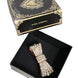 Dolce & Gabbana Gold Tone Brass Bow Crystal FauxPearl Embellished Brooch