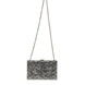 Dolce & Gabbana Silver Sequined Clutch Evening Crossbody Bag