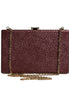 Τσάντα Clutch/Χιαστί Βραδινή Δερμάτινη Dolce & Gabbana σε Χρώμα Βουργουνδίας