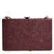 Τσάντα Clutch/Χιαστί Βραδινή Δερμάτινη Dolce & Gabbana σε Χρώμα Βουργουνδίας