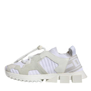 Dolce & Gabbana White Mesh Sorrento Trekking Sneakers Shoes