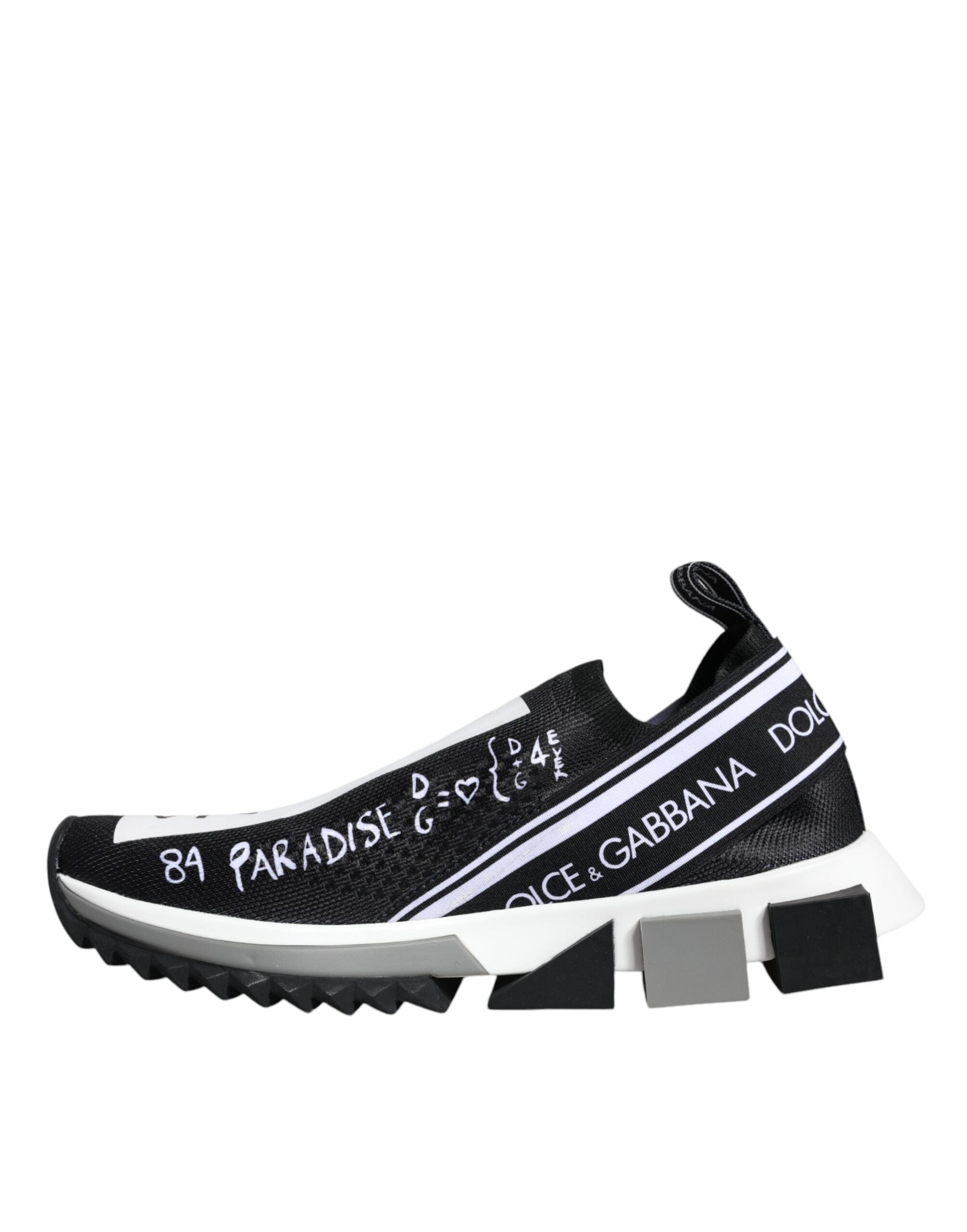 Dolce & Gabbana Μαύρα Λευκά Χαμηλά Αθλητικά Παπούτσια Sorrento