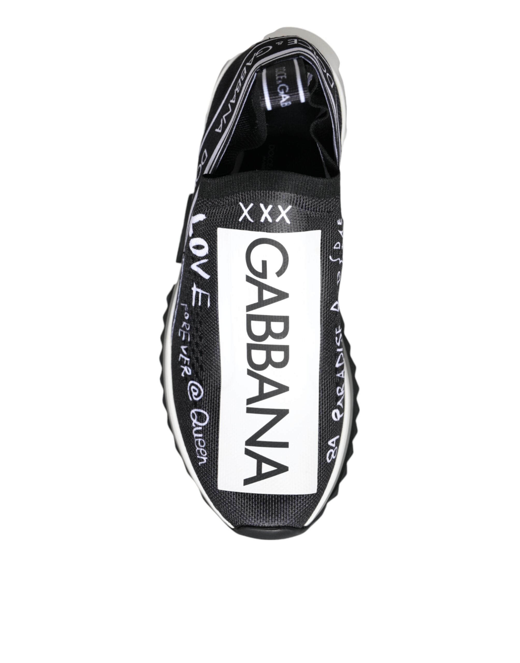 Dolce & Gabbana Μαύρα Λευκά Χαμηλά Αθλητικά Παπούτσια Sorrento