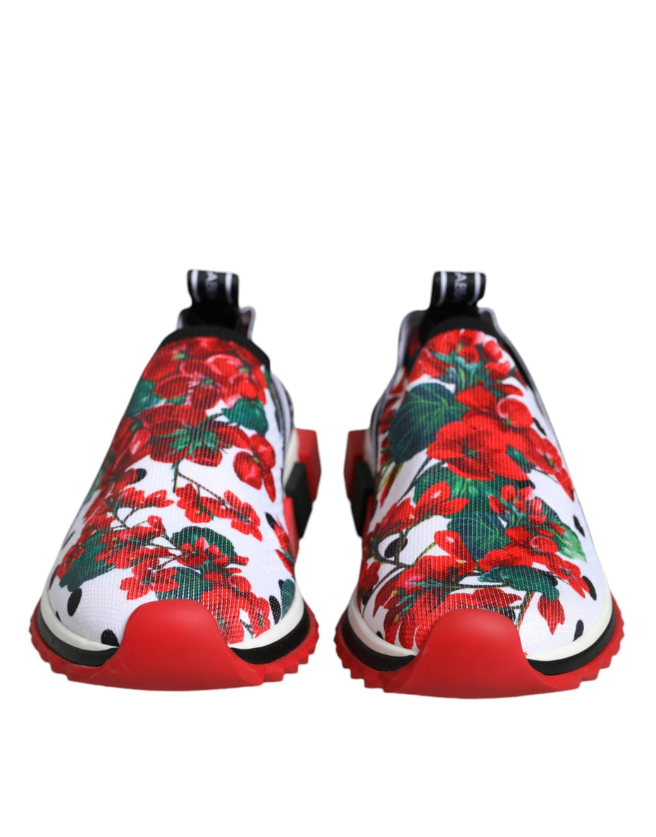 Παπούτσια Sneakers Dolce & Gabbana Sorrento με Πολύχρωμα Γεράνια