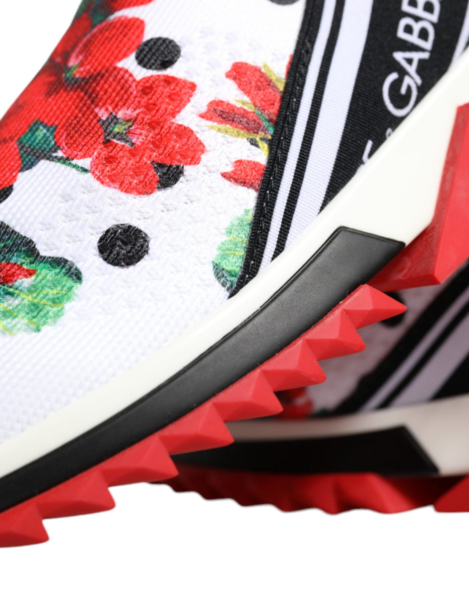 Παπούτσια Sneakers Dolce & Gabbana Sorrento με Πολύχρωμα Γεράνια