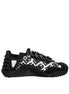 Dolce & Gabbana Black Logo Lace Up Low Top NS1 Sneakers Shoes