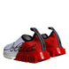Dolce & Gabbana White Red Low Top Sorrento Men Sneakers Shoes