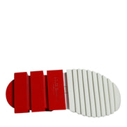 Dolce & Gabbana White Red Low Top Sorrento Men Sneakers Shoes