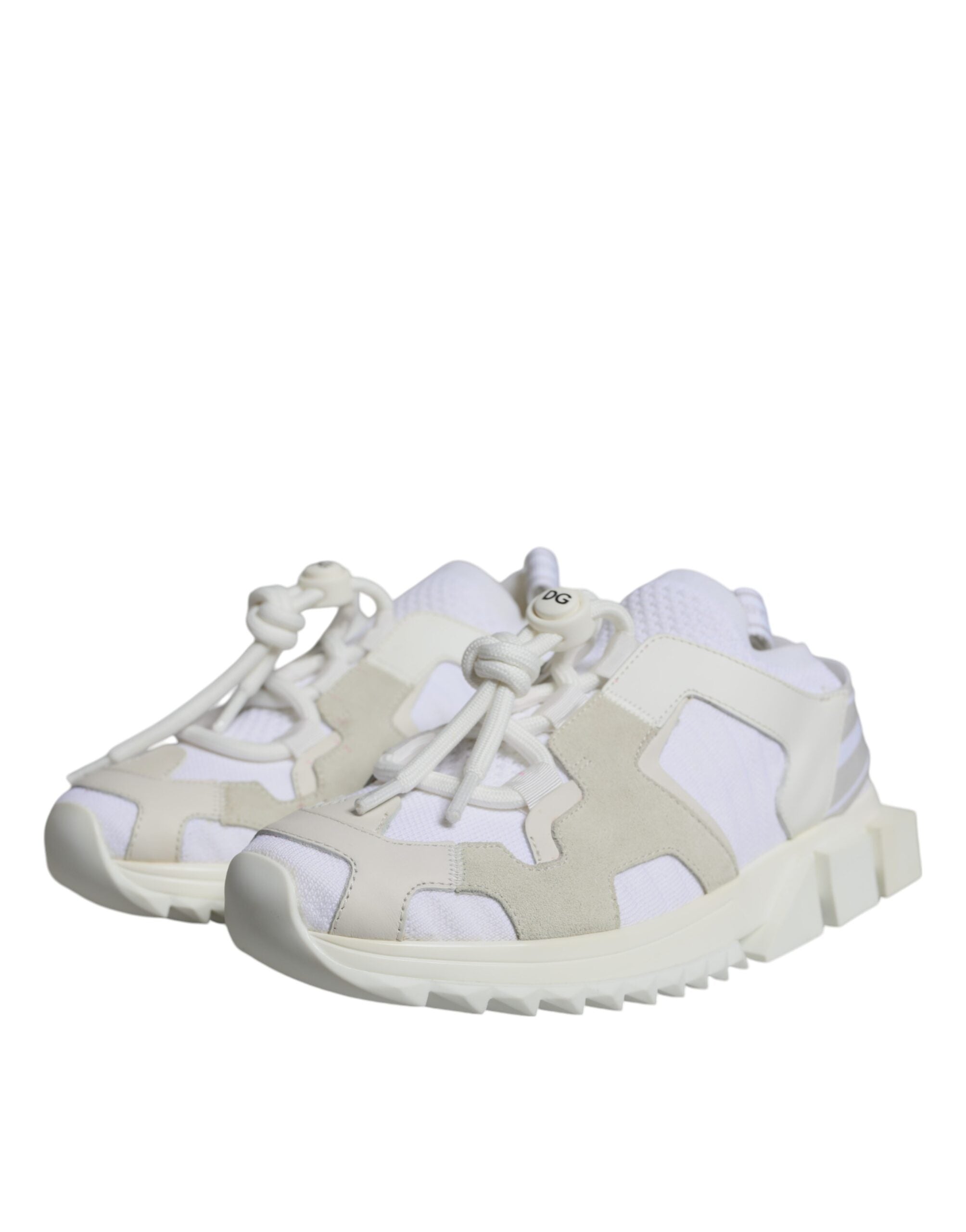 Dolce & Gabbana Λευκά Αθλητικά Παπούτσια Sorrento Trekking από Διχτυωτό Ύφασμα