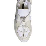 Dolce & Gabbana White Mesh Sorrento Trekking Sneakers Shoes