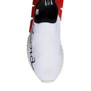 Dolce & Gabbana White Red Low Top Sorrento Men Sneakers Shoes