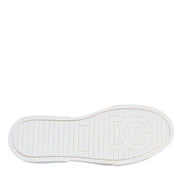 Dolce & Gabbana Pink White Canvas Logo Low Top Sneakers Shoes