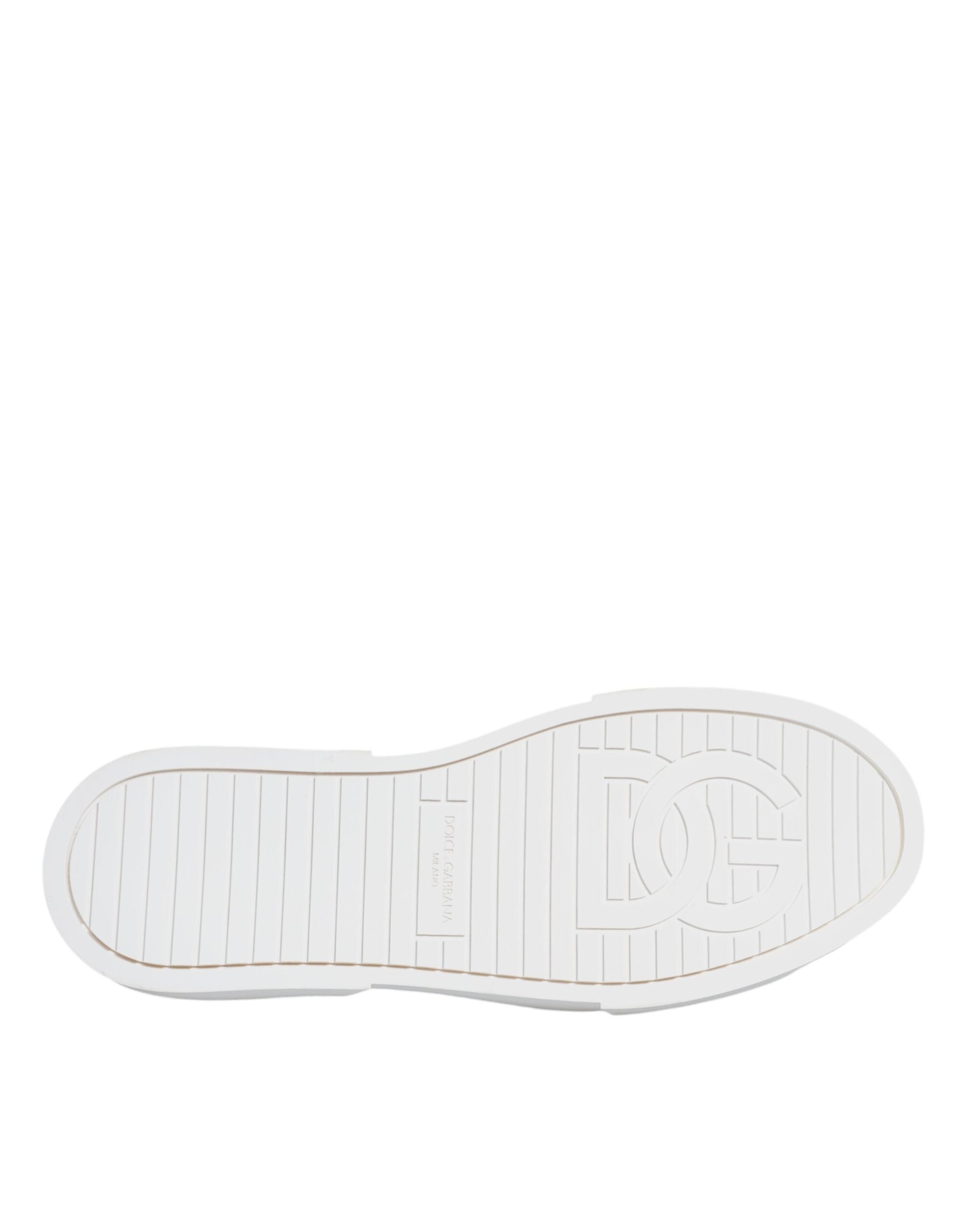 Dolce & Gabbana Ροζ Λευκό Καμβάς Λογότυπο Χαμηλά Sneakers Παπούτσια
