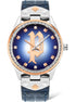 Police Blue Leather Dress Watch