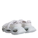 Dolce & Gabbana White Padded Fabric Low Top Sneakers Shoes