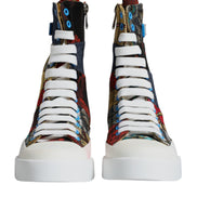 Dolce & Gabbana Πολύχρωμα Sneakers Υψηλού Ύψους με Patchwork